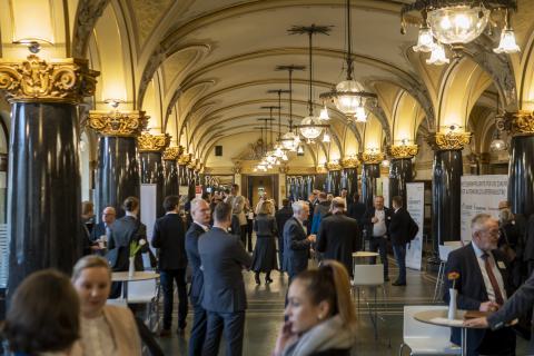 Die Wandelhalle der historischen Stadthalle Wuppertal